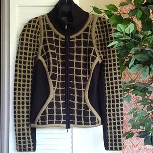 Ohne Titel grid knit jacket